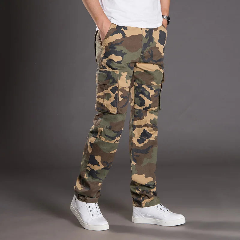 Men's Cargo Pants Summer Spring Cotton Work Wear