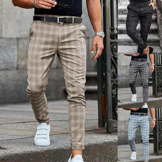 Pants Business Casual Straight Leg Slim Pants