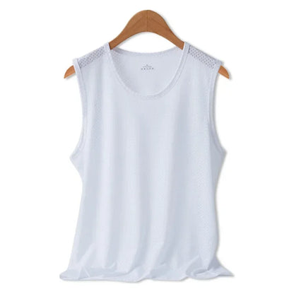 Tank Tops Silk Vest Outer Wear Quick-Drying T-Shirts