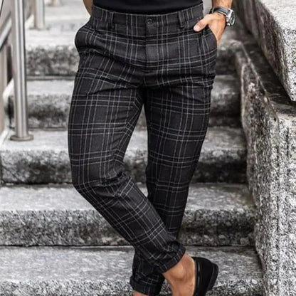 Pants Business Casual Straight Leg Slim Pants