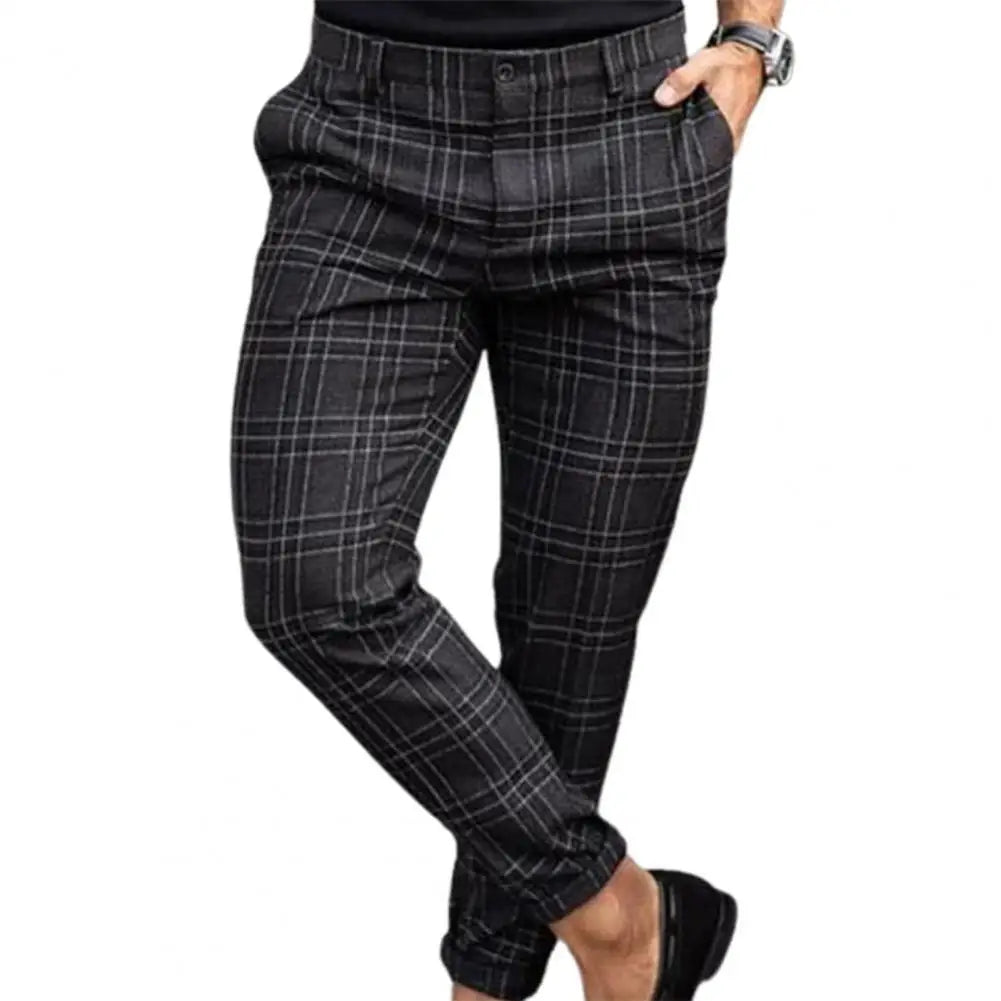 Pants Business Casual Straight Leg Slim Pants