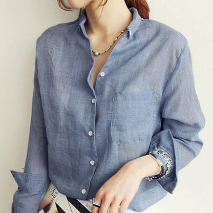 Women Autumn Solid Cotton Clothe