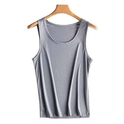 Tank Tops Silk Vest Outer Wear Quick-Drying T-Shirts