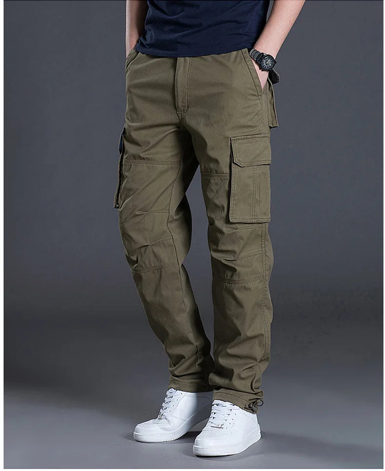 Men's Cargo Pants Summer Spring Cotton Work Wear