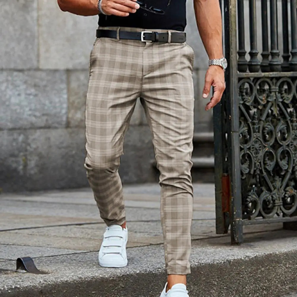 Pants Business Casual Straight Leg Slim Pants