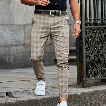 Pants Business Casual Straight Leg Slim Pants