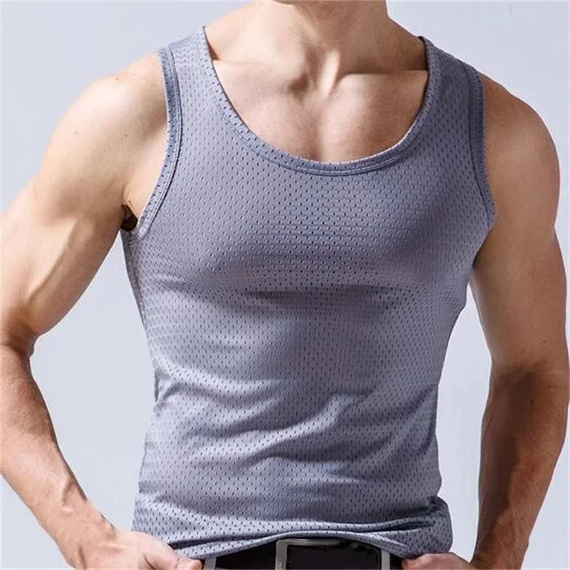 Tank Tops Silk Vest Outer Wear Quick-Drying T-Shirts