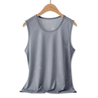 Tank Tops Silk Vest Outer Wear Quick-Drying T-Shirts