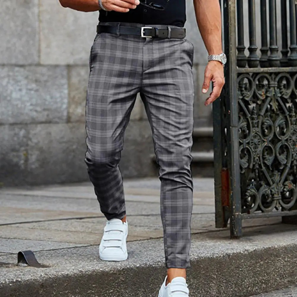 Pants Business Casual Straight Leg Slim Pants